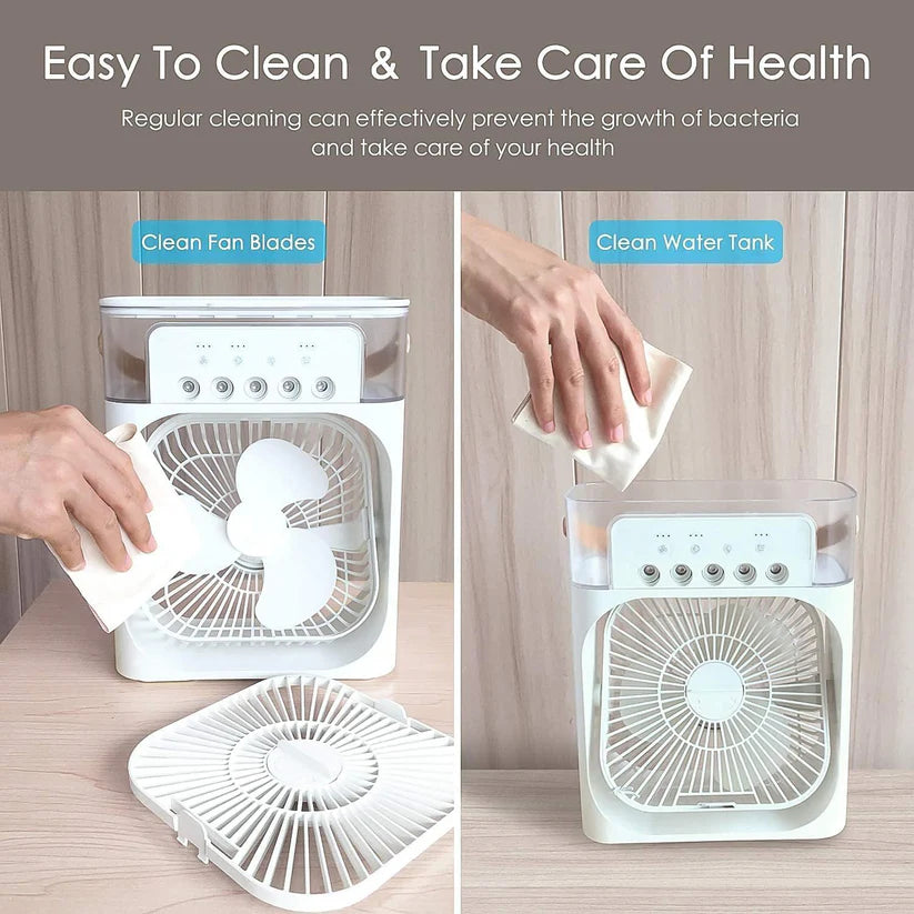 portable misting fan air cooler
