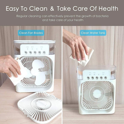 portable misting fan air cooler