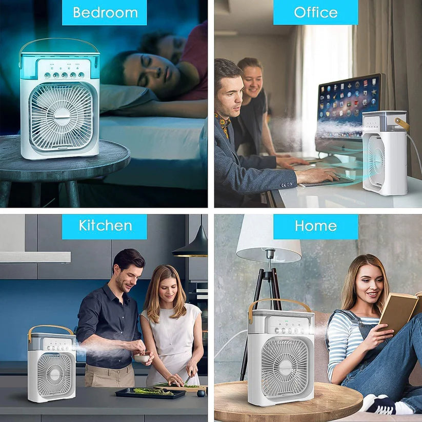 portable misting fan air cooler
