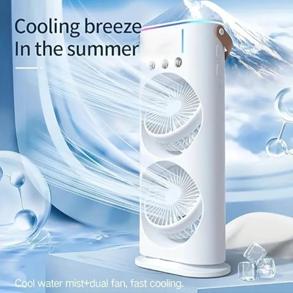 dual fan portable cooler